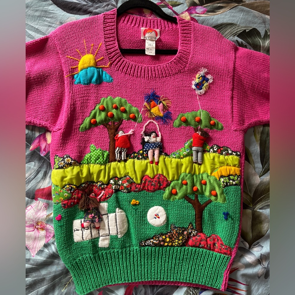 Ticlio  Vintage Pink Knit Sweater